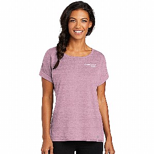 Women's Lilac Heather Short Sleeve Shirt