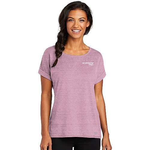 Women's Lilac Heather Short Sleeve Shirt