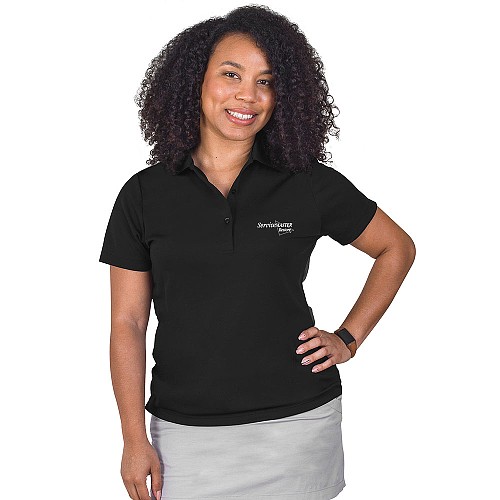 Women's Black Polo
