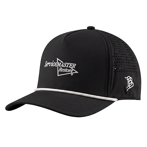 Black Branded Bills Rope Trucker Cap