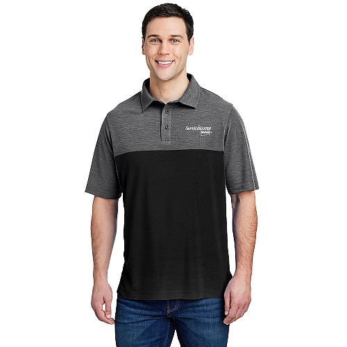 Men's Black/Grey ChromaSoft™ Colorblock Polo