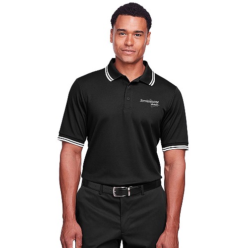 Men's Black/White Polo