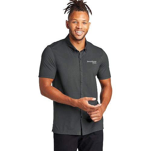 Men's Gray Mercer+Mettle™ Stretch Pique Shirt